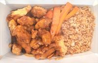 Egg Fried Rice with Yum Yum Chicken